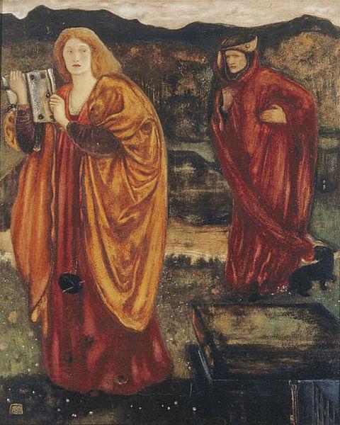 Edward Burne-Jones Merlin and Nimue oil painting picture